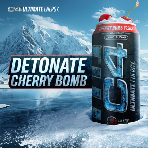 CELLUCOR Cellucor Cel C4 Ultimate Crb 16oz 12pk Cherry Bomb Frost
