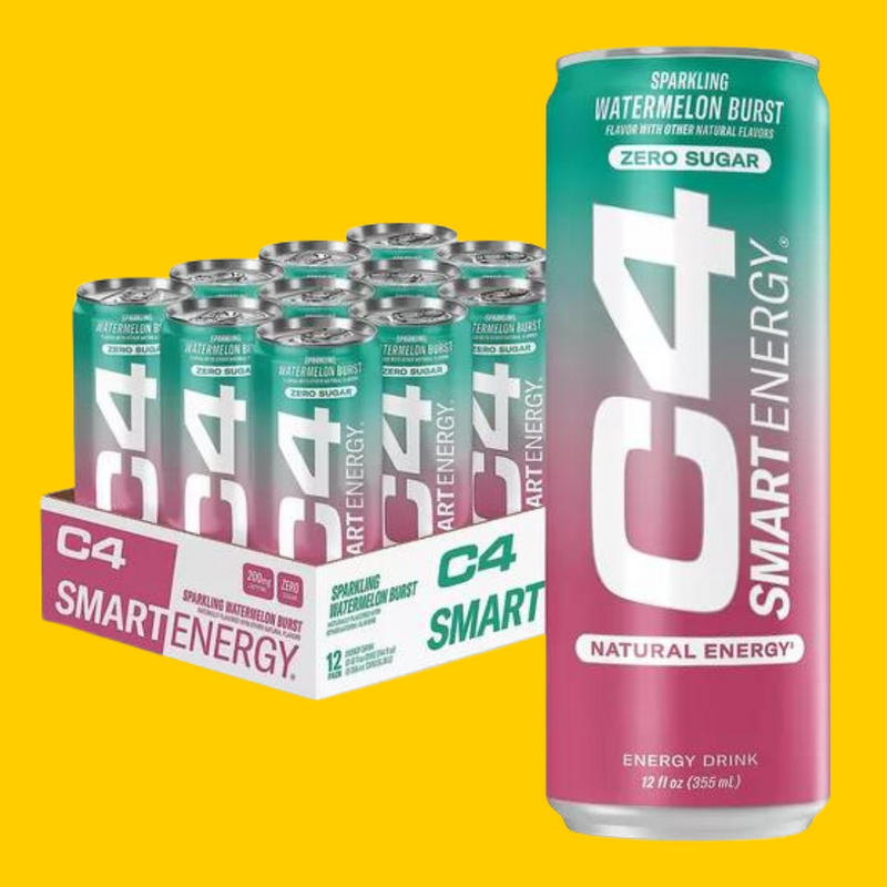 CELLUCOR Cellucor Cel C4 Smart Energy Crb 12oz 12pk Watermelon Burst