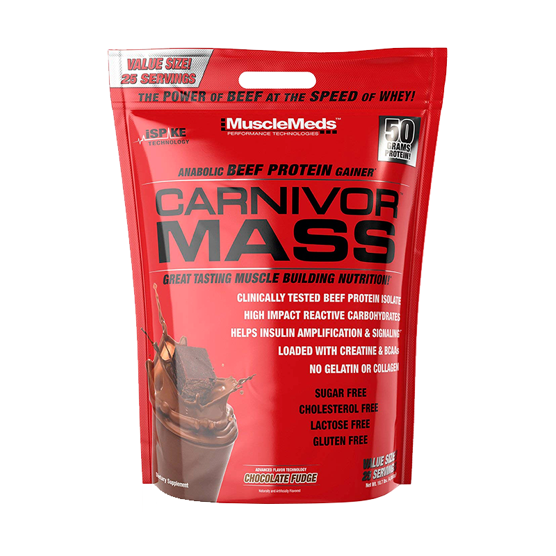 Musclemeds Carnivor Mass 10 Lb (Bolsa) Chocolate Fudge