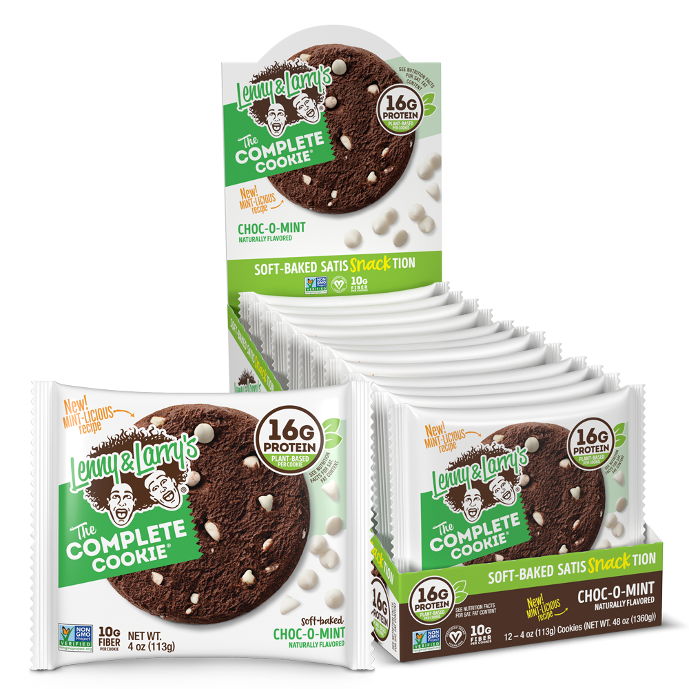 Lenny & Larrys – l&l Complete Cookie 12 Cookies Choc-O-Mint *Oferta*