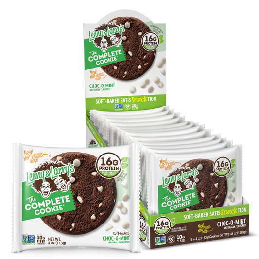 Lenny & Larrys – l&l Complete Cookie 12 Cookies Choc-O-Mint *Oferta*