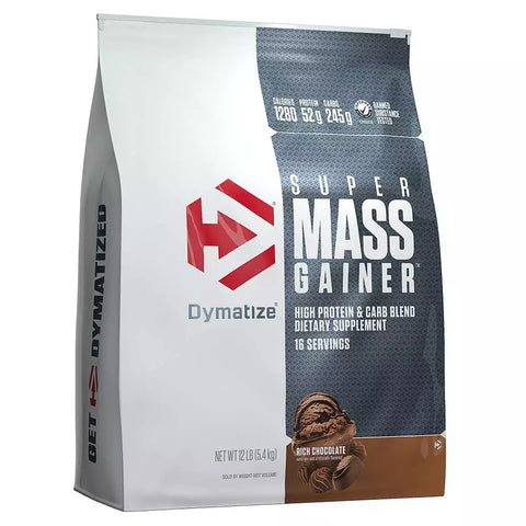 Outlet Dym Super Mass Gainer 12 Lbs Chocolate Bolsa Poco Rota Cad 06/27
