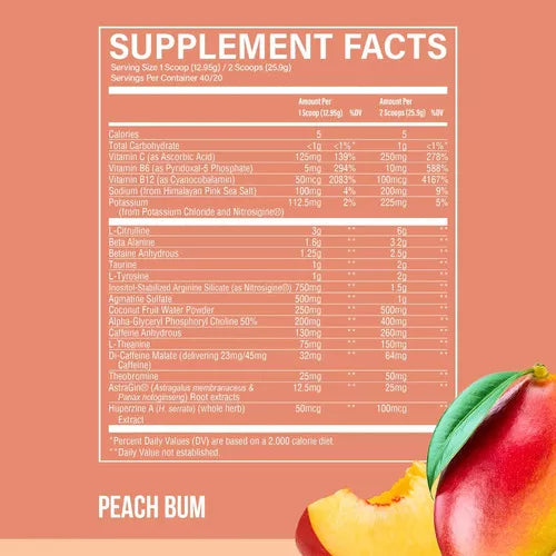 Raw Cbum Thavage Pwo 40 Serv Peach Bum