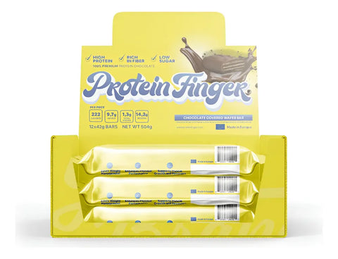 Proteinfingers 12 Pack Covered Wafer Bar Vainilla