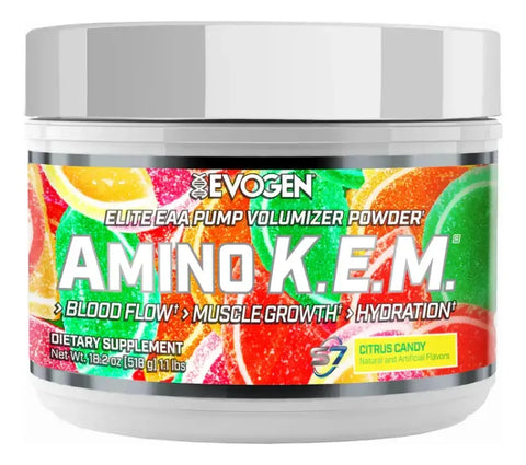 Evogen Nutrition Amino K.e.m. EAA 30 Servicios Citrus Candy