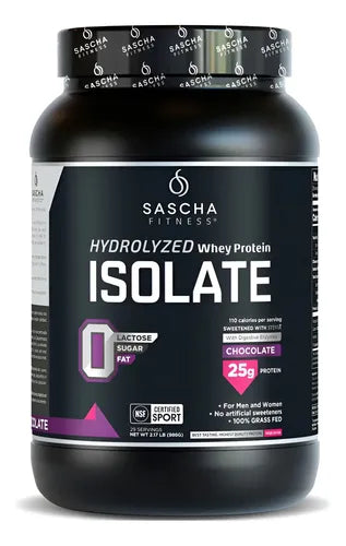 Sascha Fitness Hydrolyzed Whey Protein Isolate 2.17 Lbs Chocolate Nuevo
