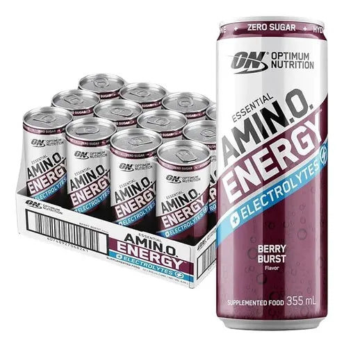 OPTIMUM NUTRITION Optimum Nutrition Amino Energy 355 ml 12 Pack Berry Burst + Electrolytes