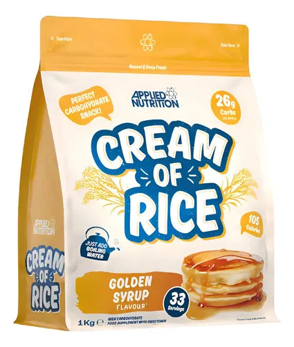 Applied Nutrition Cream Of Rice 1kg Golden Syrup Nuevo