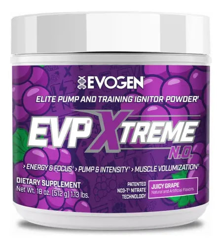 EVOGEN NUTRITION Evogen Nutrition Evo Evp Xtreme 40 Servicios Juicy Grape Nuevo