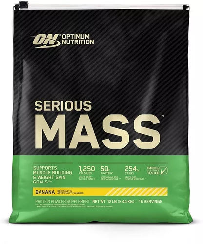 Optimum Nutrition Serious Mass 12 Lbs Banana