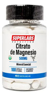 Superlabs Citrato De Magnesio 500 Mg 100 Capsulas