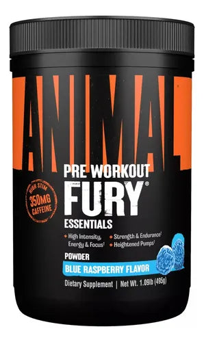 Universal Nutrition Universal Animal Fury (30 Servicios) Blue Raspberry