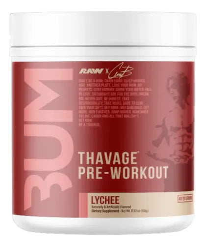 RAW Raw Cbum Thavage Pre-workout 40 Servicios Lychee Edicion Limitada