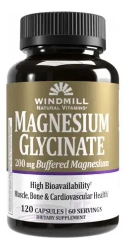 WINDMILL HEALTH PRODUCTS Windmill Health Products Whp Magnesium Glycinate 200mg120 Cápsulas