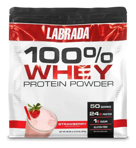 Labrada La 100% Whey 4.13 Lbs Strawberry