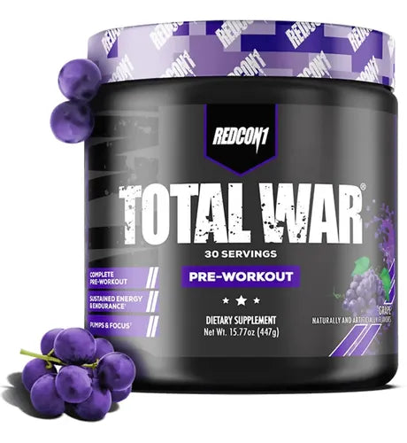 Redcon1 Total War Pre-work 30 Servicios Grape