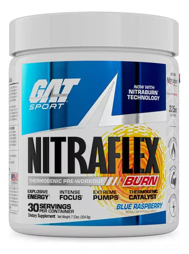 Gat Sport Nitraflex Burn 30 Serv Blue Raspberry