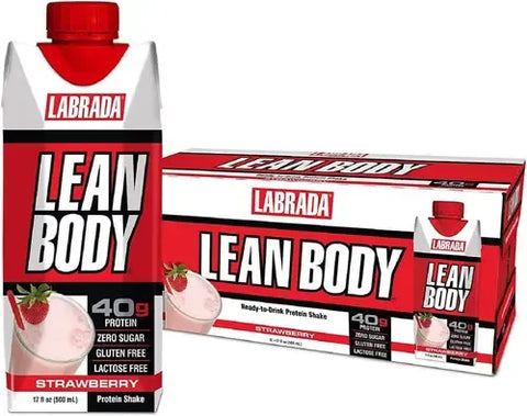 LABRADA Labrada La Lean Body 17 Oz 12 Bottle Strawberry