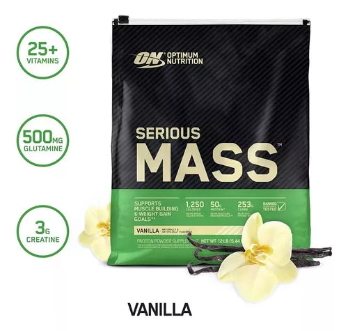 Optimum Nutrition Serious Mass 12 Lbs Vainilla