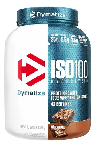DYMATIZE NUTRITION Dymatize Nutrition Dym Iso 100 3 Lbs Chocolate Fudge Brownie