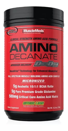 Musclemeds Amino Decanate 30 Serv Citrus Lime