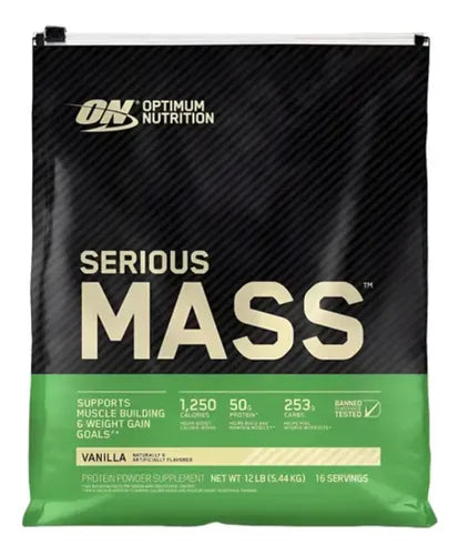 Optimum Nutrition Serious Mass 12 Lbs Vainilla