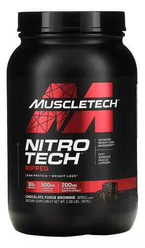 Muscletech Nitro-Tech Ripped 2 Lbs Chocolate Fudge Brownie