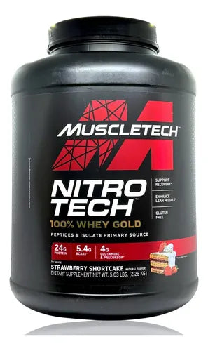 Muscletech Nitro-tech Whey Gold 5.03 Lbs Strawberry Shortcake
