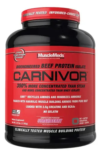 Musclemeds Mmd Carnivor 4 Lbs Strawberry