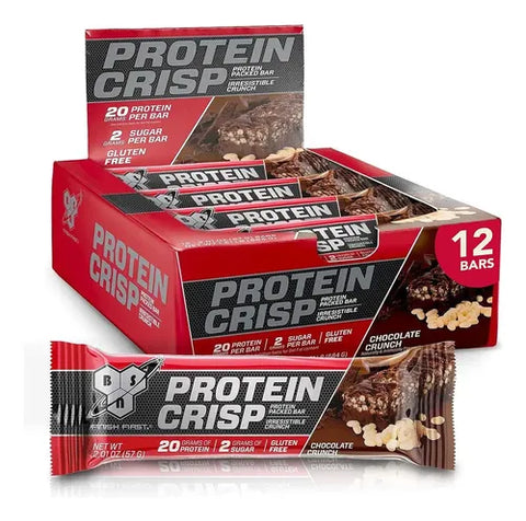 BSN BSN Protein Crips 12 Bars Chocolate Crunch
