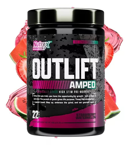 Nutrex Outlift Amped 22 Serv Strawberry Watermelon