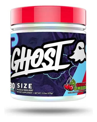 Ghost Size Muscle Builder 30 Servicios Cherry Lime "nuevo Sabor"