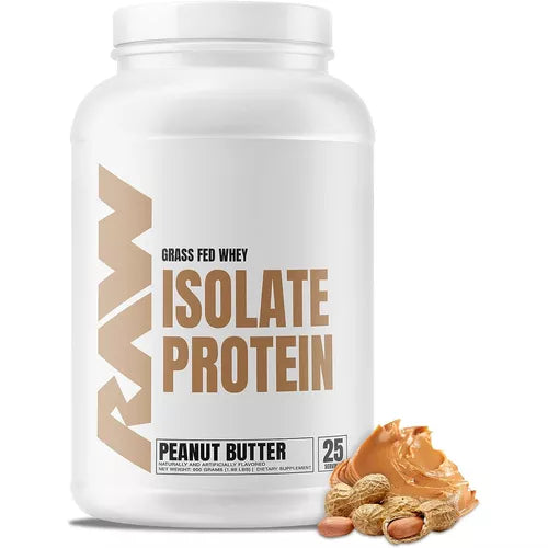 Raw – Grass Fed Isolate 2 lb Peanut Butter – Proteína Isolate – P