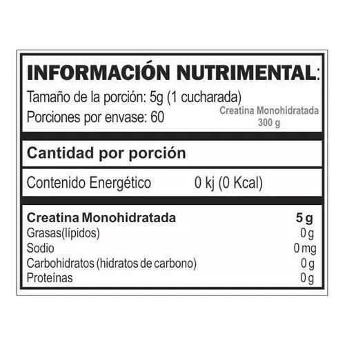 GA CREATINE MONOHYDRATE 300 GRS *OFERTA*