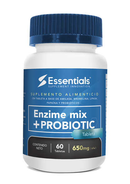 Enzime Mix+Probiotic 650Mg 60 Tabs