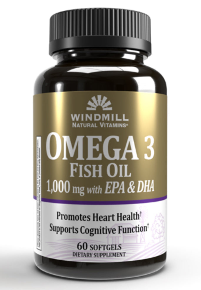 Windmill Health Products Omega Iii Epa + Dha 1000Mg 60 Softgels