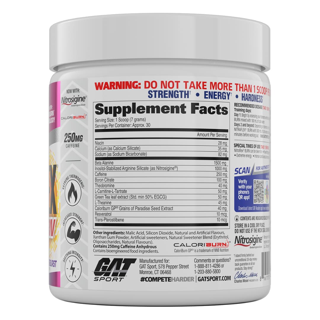 Gat Sport Nitraflex Burn 30 Serv Tropic Thunderburst