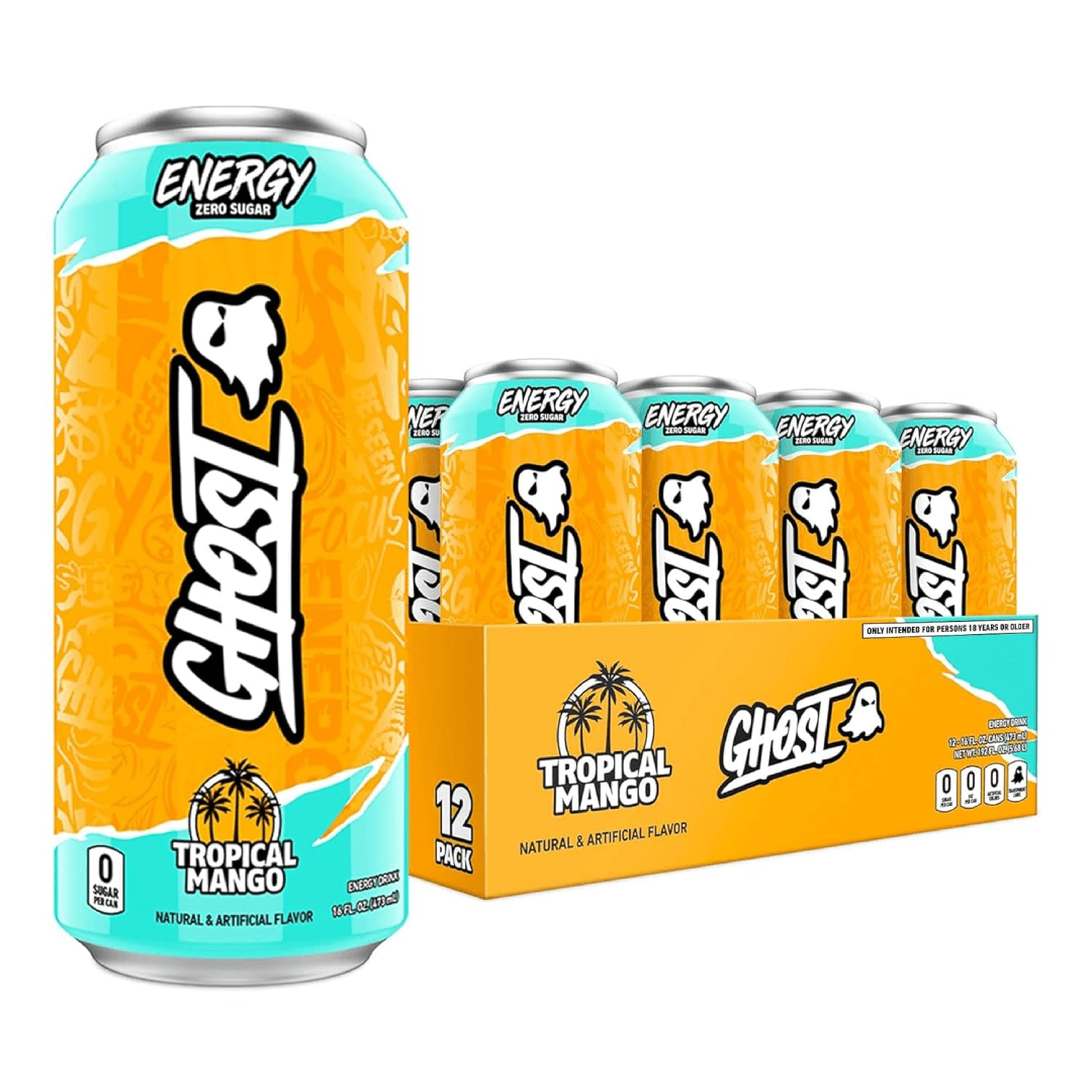 Ghost – Energy 16 oz 12 Paquete Tropical Mango