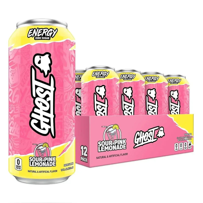 GHOST Ghost Energy 16 Oz 12 Pack Sour Pink Lemonade
