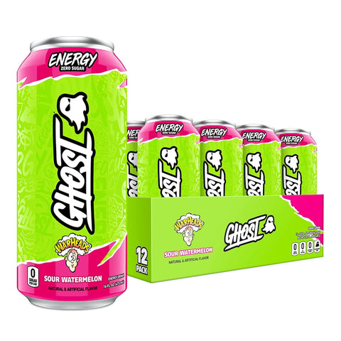 GHOST Ghost Energy 16 Oz 12 Pack Warheads Sour Watermelon