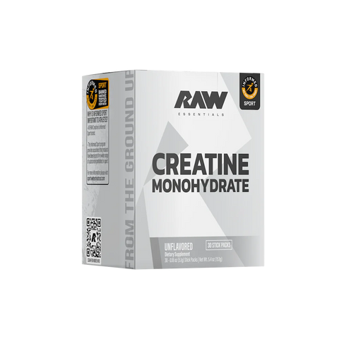RAW Raw Creatine 30 Servicios Stick Pack Box