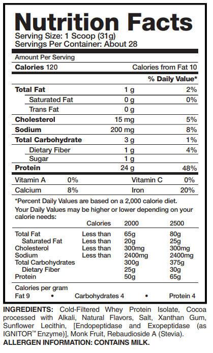 Evogen Nutrition – Isoject 1.97 lb Vainilla Bean