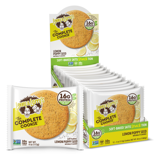 Lenny & Larrys – l&l Complete Cookie 12 Cookies Lemon Poppyseed *Ofert