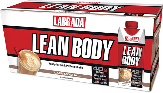 Labrada Lean Body 17 Oz 12 Bottle Cafe Mocha