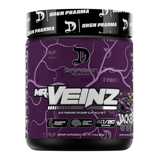 DRAGON PHARMA Dragon Pharma Dragon Mr Veinz Stim Free 40 Servicios Jacked Grape "nueva Formula"