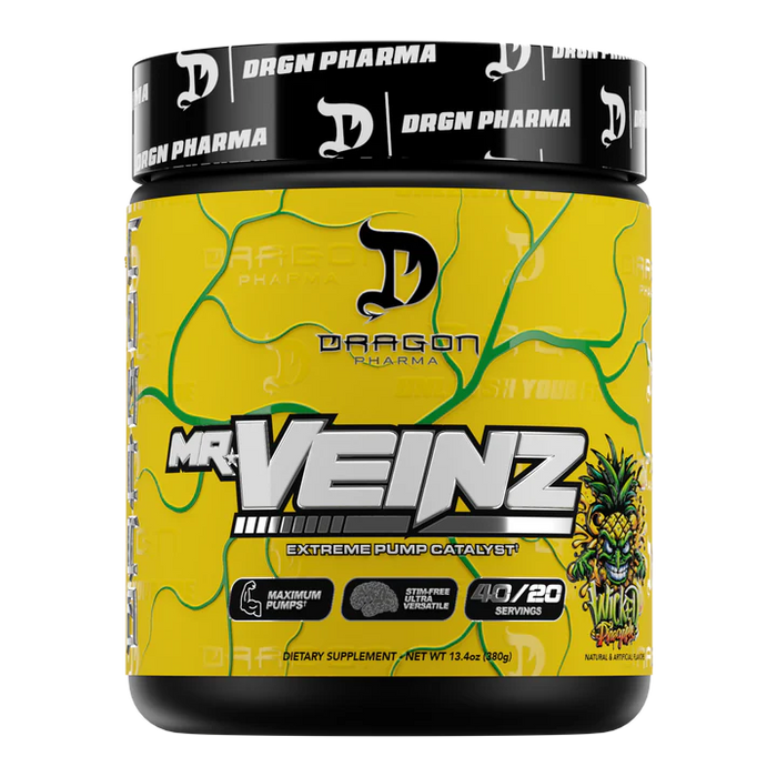 DRAGON PHARMA Dragon Pharma Dragon Mr Veinz Stim Free 40 Servicios Wicked Pineapple "nueva Formula"