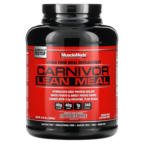 MUSCLEMEDS Musclemeds Mmd Carnivor Lean Meal 4 Lbs Chocolate Fudge