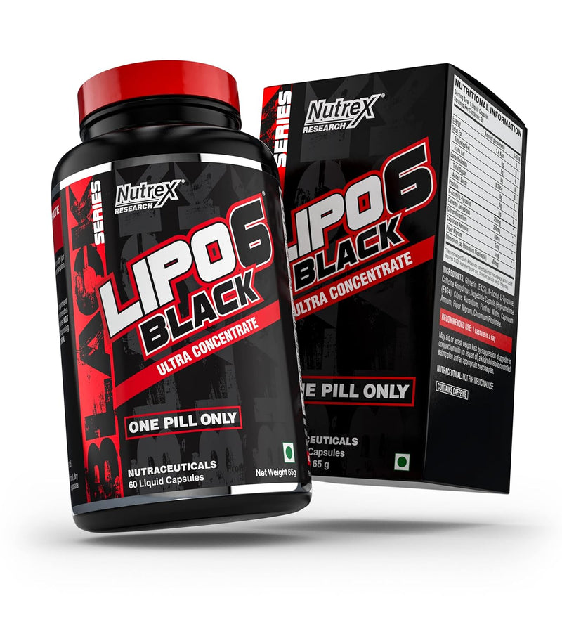 NUTREX Nutrex Nt Lipo 6 Black Uc 60 Cápsulas Rojo (paquete De 12 Pzas)