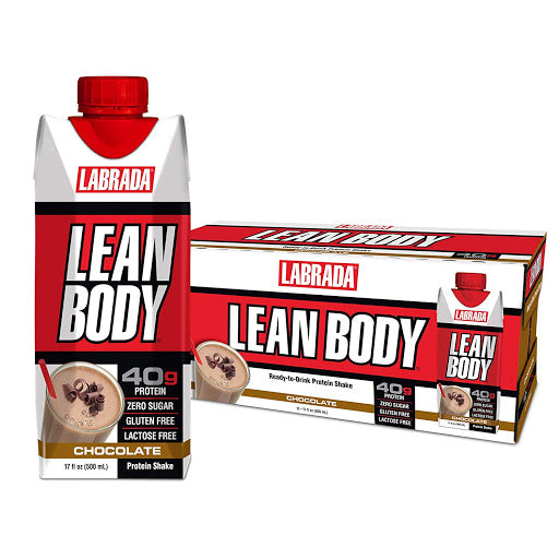Labrada – La Lean Body 17 oz 12 Bottle Chocolate – Suplementos – Sabor