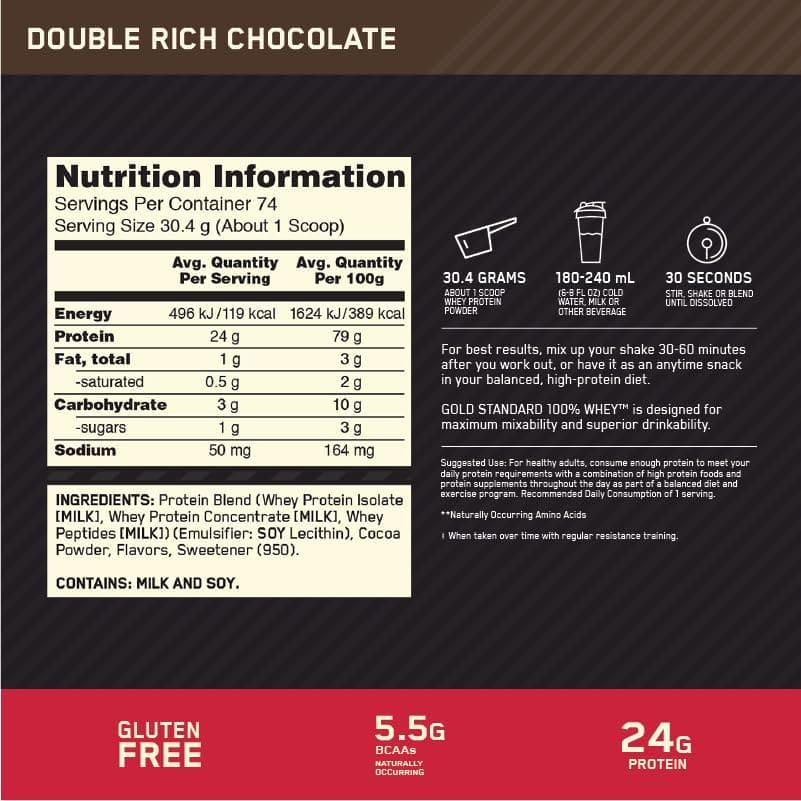 ON 100% WHEY GOLD STD 5 LBS BANANA CREAM *OFERTA*